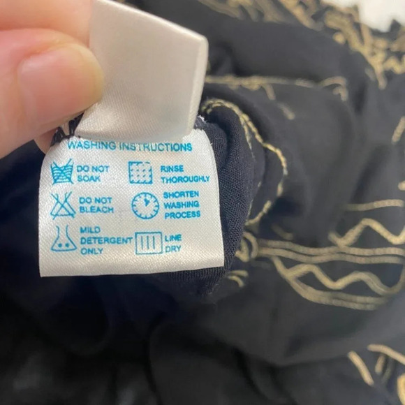 Poupette St Barth Off Shoulder Mini Dress Cover Up S Black - Picture 10 of 15